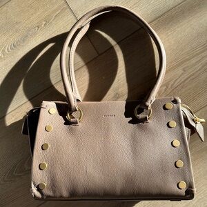 🆕✨HAMMITT Allen Medium Sculptured Taupe Leather Shoulder Crossbody Bag